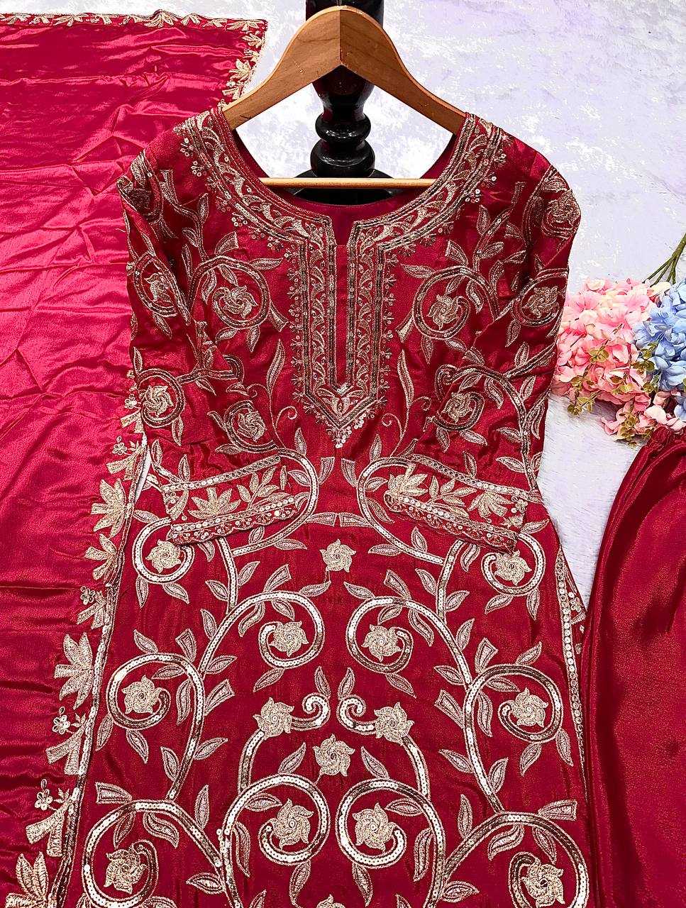 Ynf Faux Georgette KESH523 226 Suits & Dresses Wholesale Embroidery Suits Party wear suits Designer Suits Manufacturer