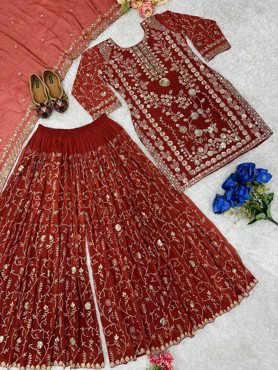Ynf Faux Georgette KESH523 226 Suits & Dresses Wholesale Embroidery Suits Party wear suits Designer Suits Manufacturer