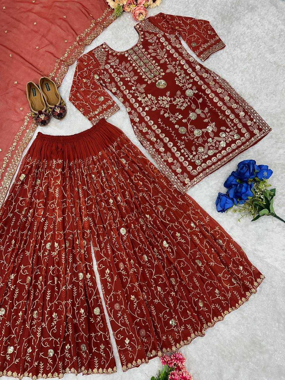 Ynf Faux Georgette KESH523 226 Suits & Dresses Wholesale Embroidery Suits Party wear suits Designer Suits Manufacturer