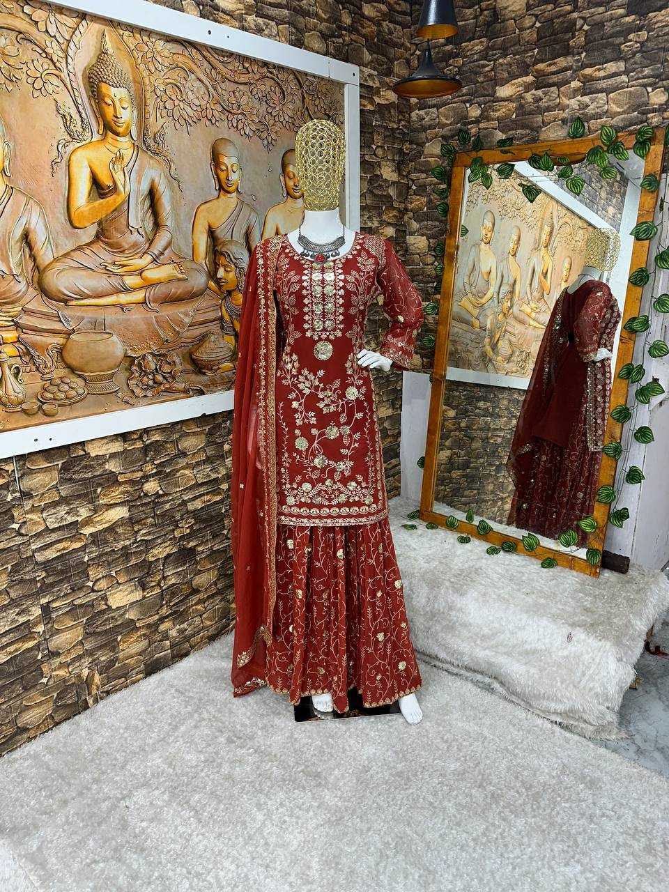Ynf Faux Georgette KESH523 226 Suits & Dresses Wholesale Embroidery Suits Party wear suits Designer Suits Manufacturer