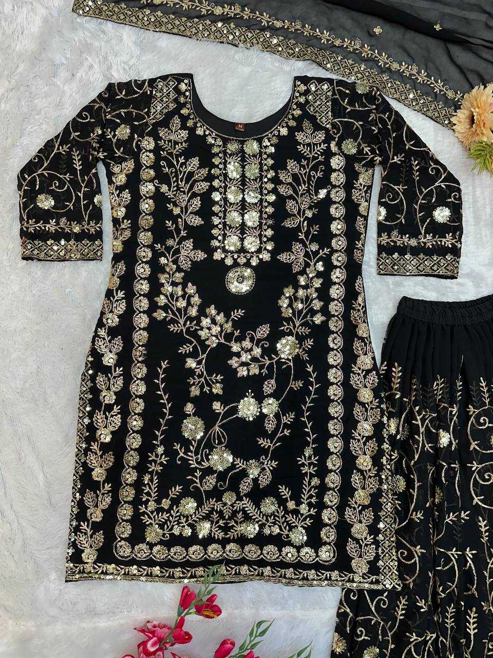 Ynf Faux Georgette KESH523 226 Suits & Dresses Wholesale Embroidery Suits Party wear suits Designer Suits Manufacturer