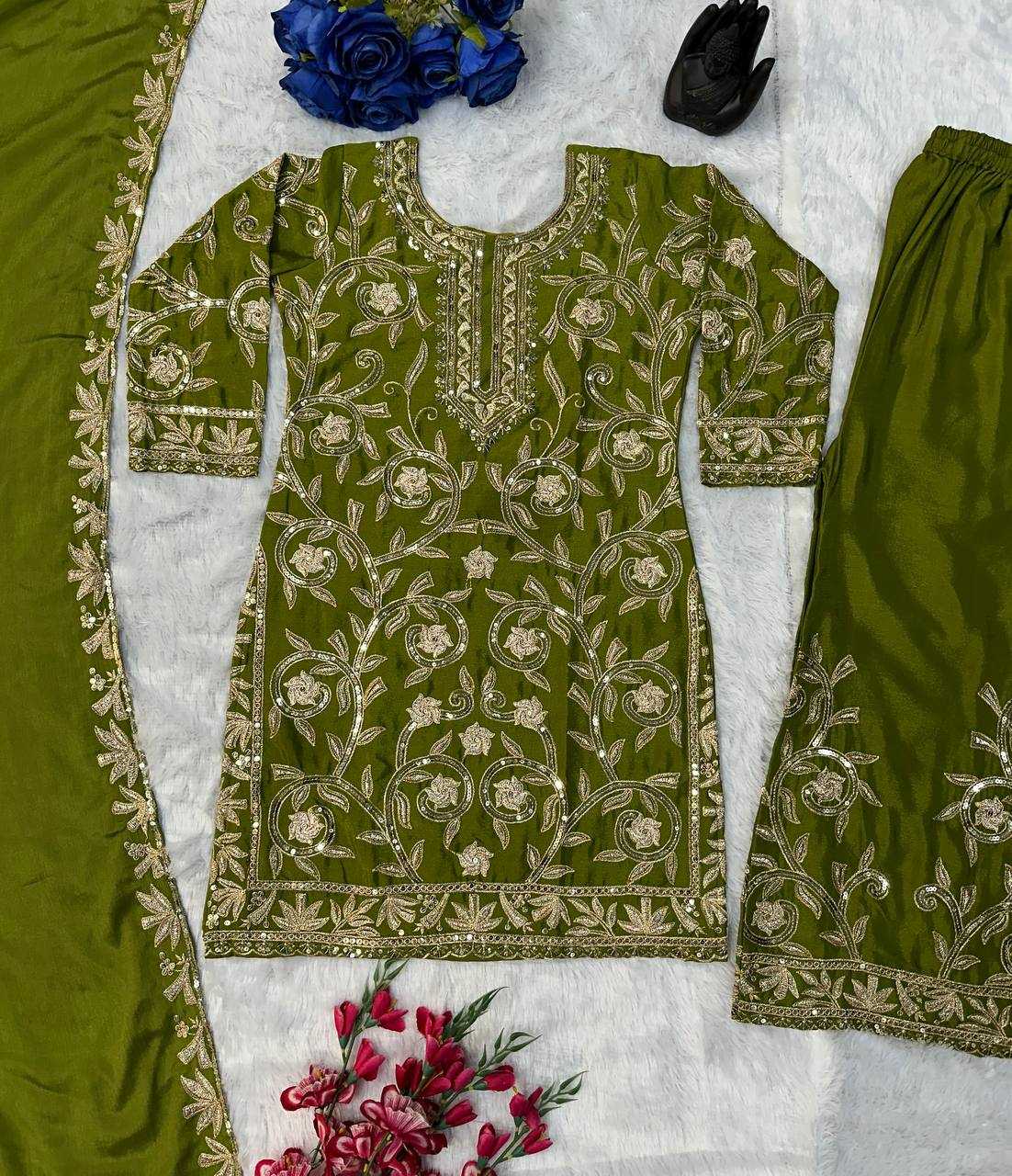 Ynf Faux Georgette KESH523 226 Suits & Dresses Wholesale Embroidery Suits Party wear suits Designer Suits Manufacturer