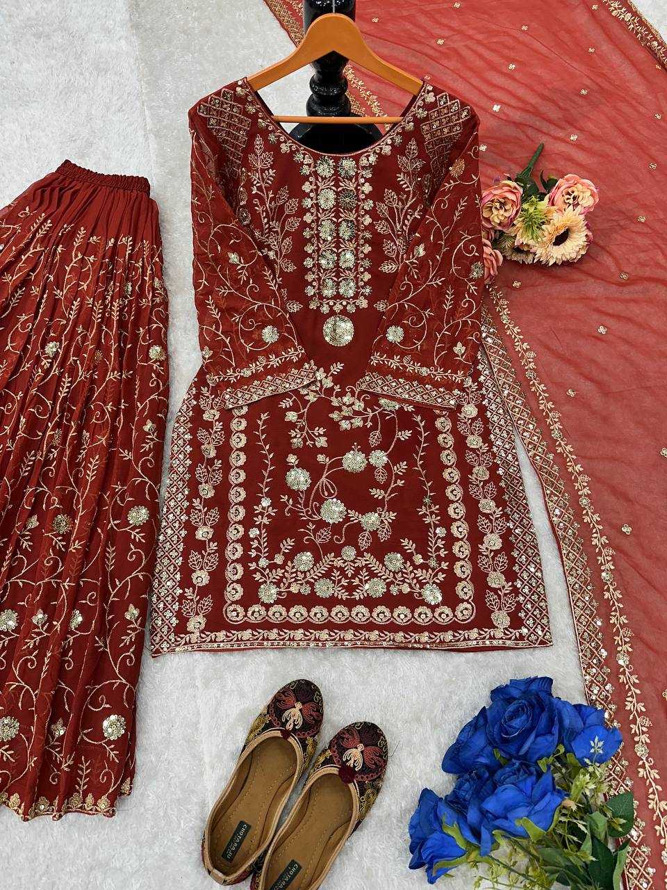Ynf Faux Georgette KESH523 226 Suits & Dresses Wholesale Embroidery Suits Party wear suits Designer Suits Manufacturer