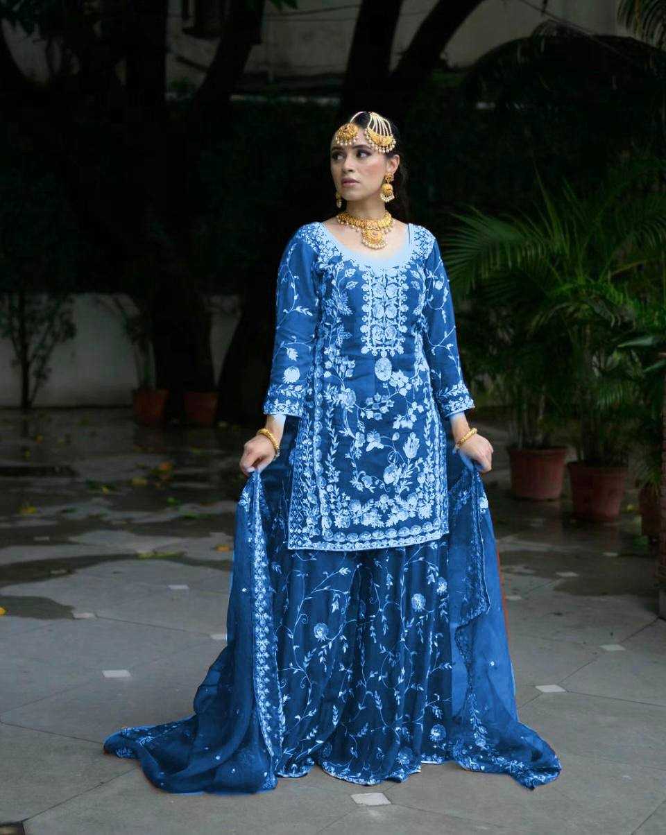 Ynf Faux Georgette KESH523 226 Suits & Dresses Wholesale Embroidery Suits Party wear suits Designer Suits Manufacturer