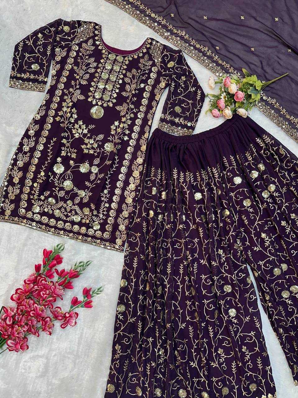 Ynf Faux Georgette KESH523 226 Suits & Dresses Wholesale Embroidery Suits Party wear suits Designer Suits Manufacturer