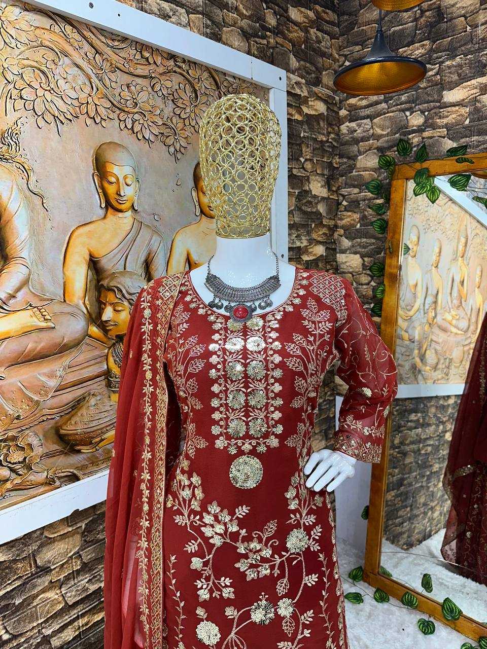 Ynf Faux Georgette KESH523 226 Suits & Dresses Wholesale Embroidery Suits Party wear suits Designer Suits Manufacturer