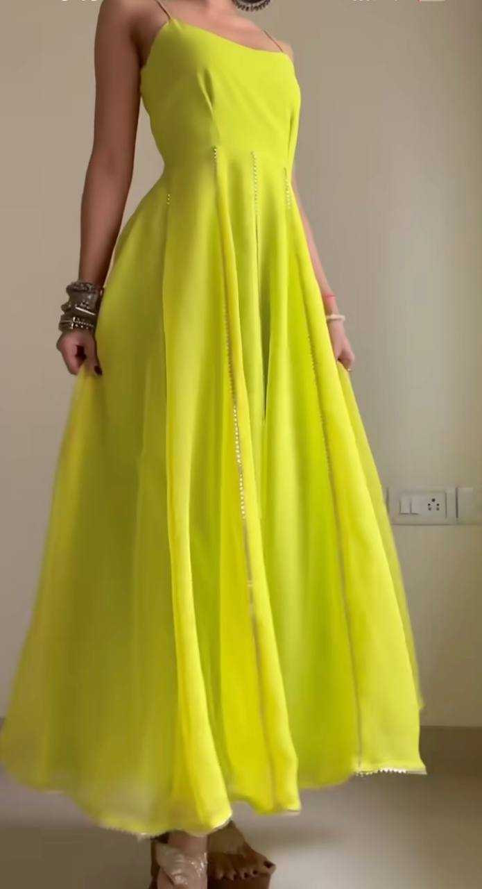 Ynf Faux Georgette KESH523 240 Gowns Wholesale Embroidery Gowns Party Wear Gowns Designer Gowns Manufacturer
