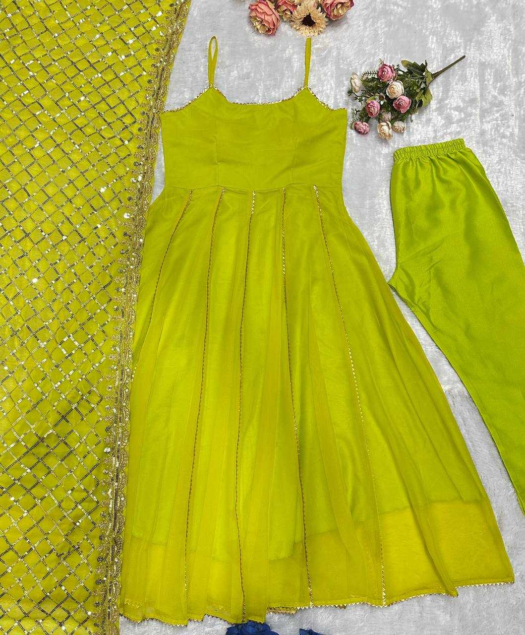 Ynf Faux Georgette KESH523 240 Gowns Wholesale Embroidery Gowns Party Wear Gowns Designer Gowns Manufacturer