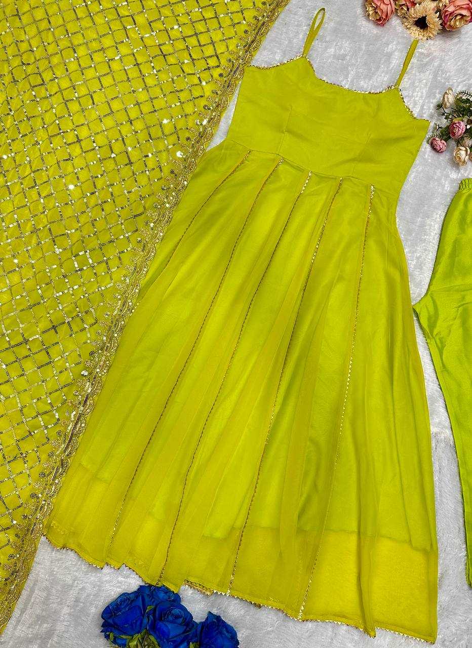 Ynf Faux Georgette KESH523 240 Gowns Wholesale Embroidery Gowns Party Wear Gowns Designer Gowns Manufacturer