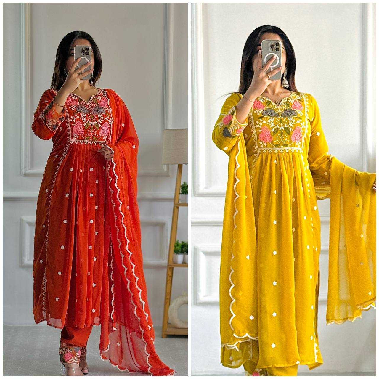 Ynf Faux Georgette KESH523 245 Suits & Dresses Wholesale Ladies Suits Embroidery Suits Designer Suits Manufacturer