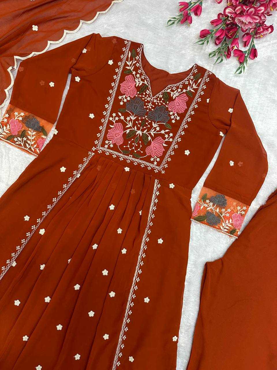 Ynf Faux Georgette KESH523 245 Suits & Dresses Wholesale Ladies Suits Embroidery Suits Designer Suits Manufacturer