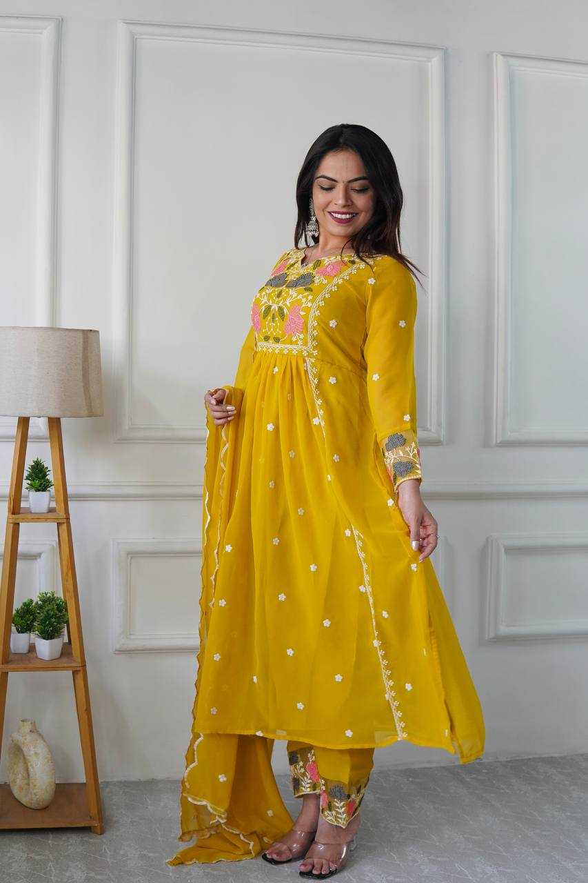 Ynf Faux Georgette KESH523 245 Suits & Dresses Wholesale Ladies Suits Embroidery Suits Designer Suits Manufacturer