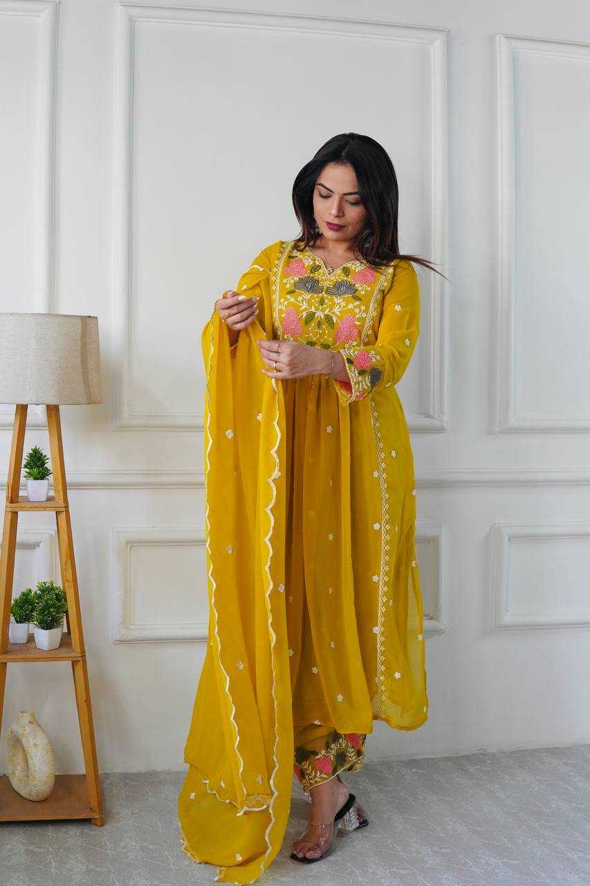 Ynf Faux Georgette KESH523 245 Suits & Dresses Wholesale Ladies Suits Embroidery Suits Designer Suits Manufacturer