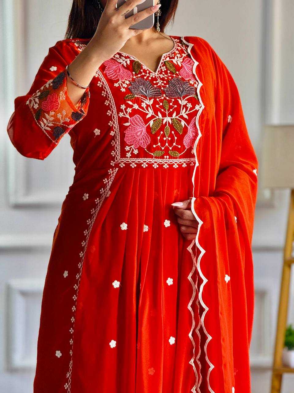Ynf Faux Georgette KESH523 245 Suits & Dresses Wholesale Ladies Suits Embroidery Suits Designer Suits Manufacturer