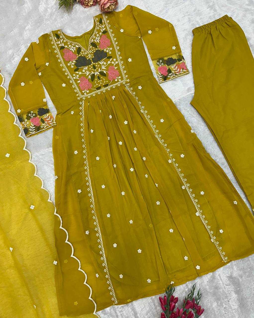 Ynf Faux Georgette KESH523 245 Suits & Dresses Wholesale Ladies Suits Embroidery Suits Designer Suits Manufacturer