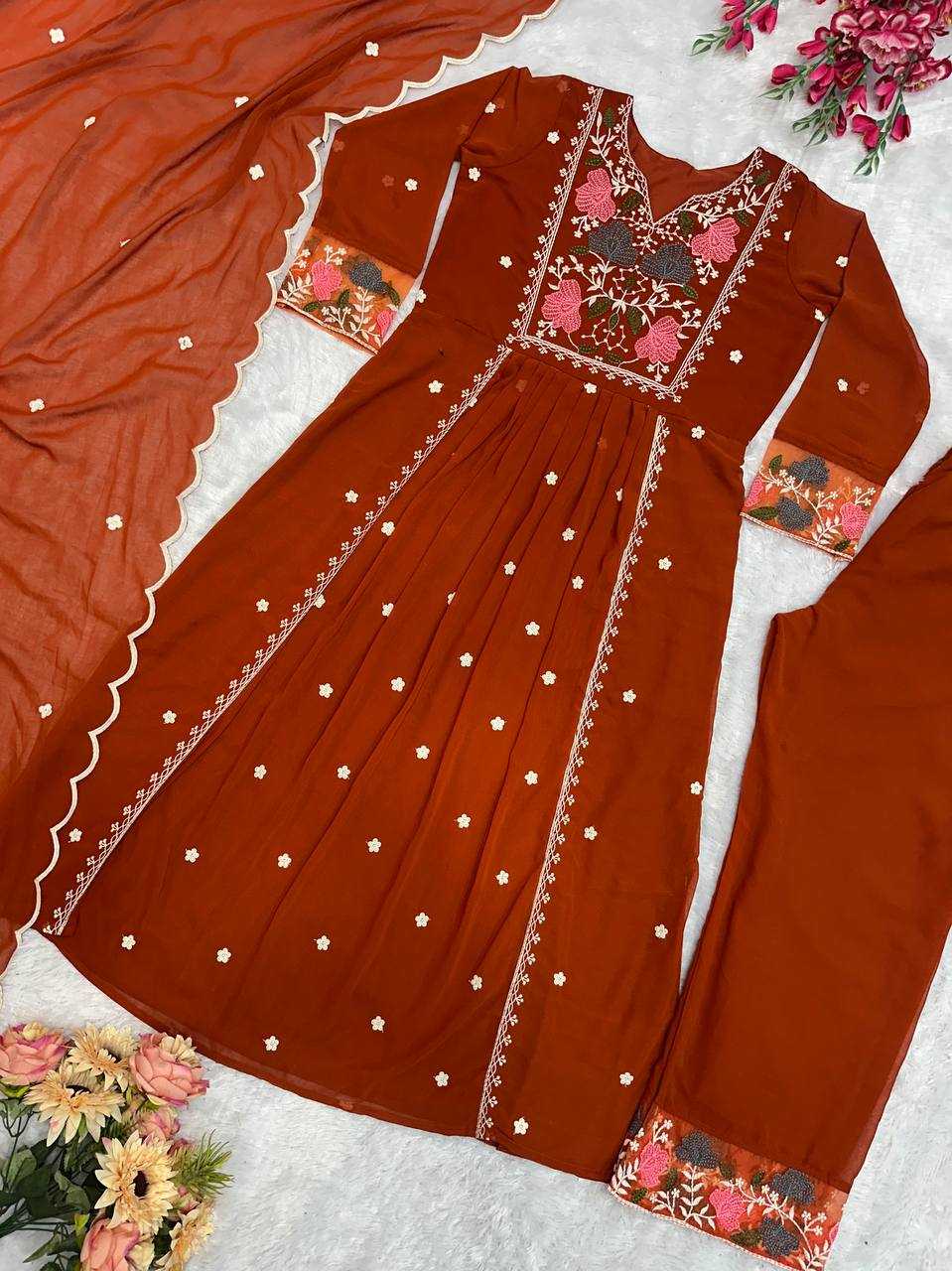 Ynf Faux Georgette KESH523 245 Suits & Dresses Wholesale Ladies Suits Embroidery Suits Designer Suits Manufacturer