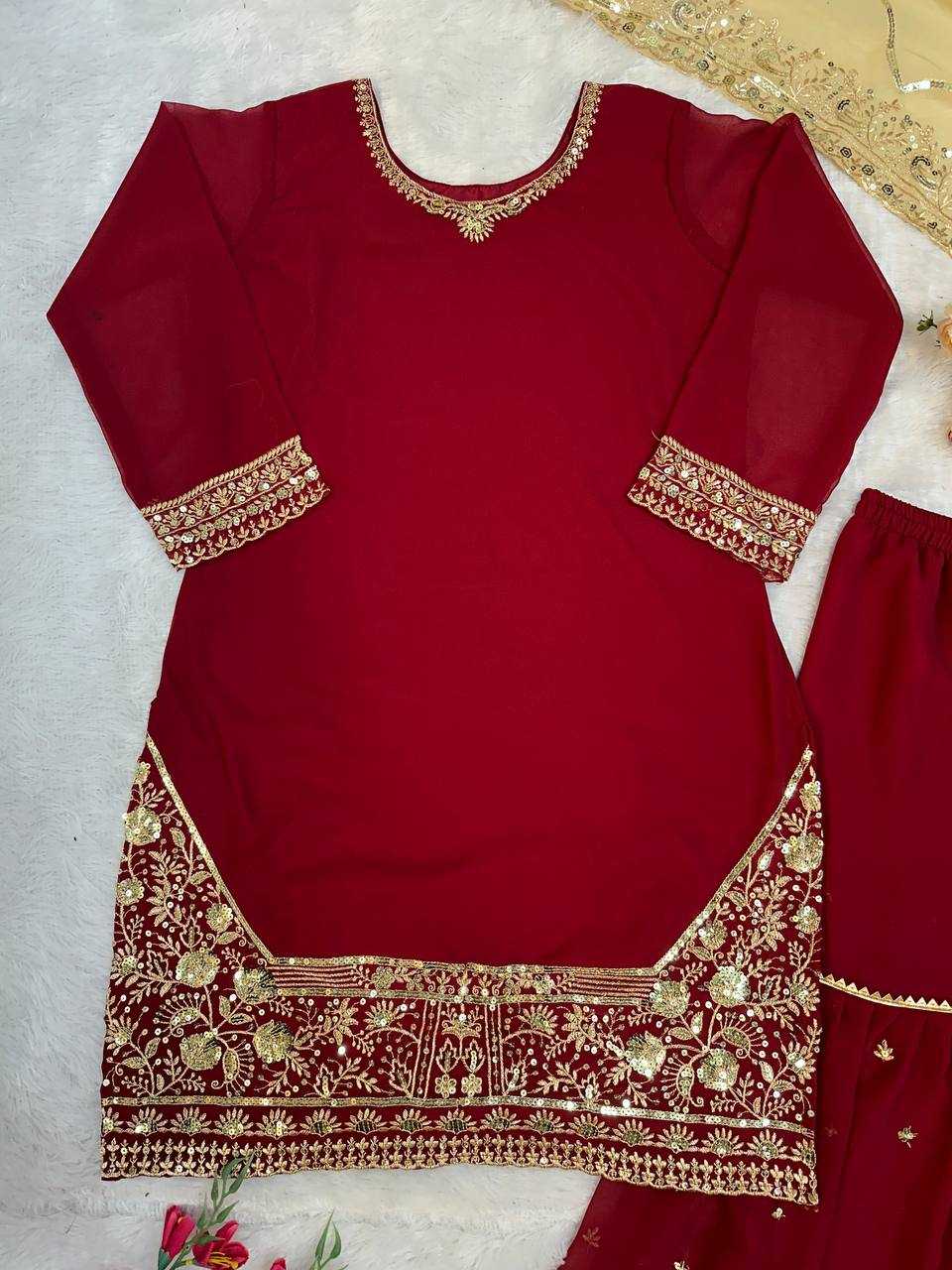 Ynf Faux Georgette KESH523 247 Suits & Dresses Wholesale Ladies Suits Party wear suits Designer Suits Manufacturer