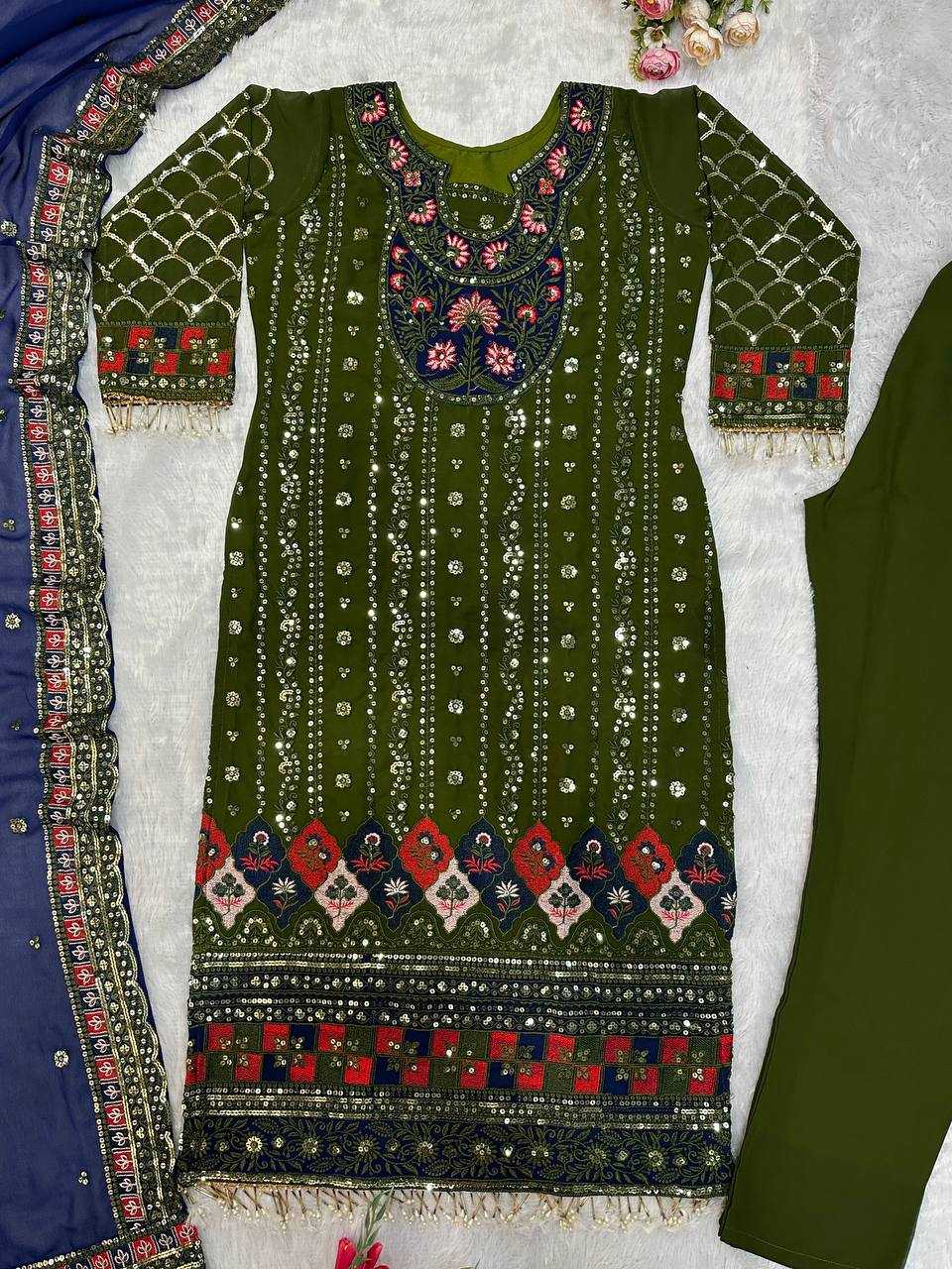 Ynf Faux Georgette KESH523 248 Suits & Dresses Wholesale Ladies Suits Party wear suits Designer Suits Manufacturer