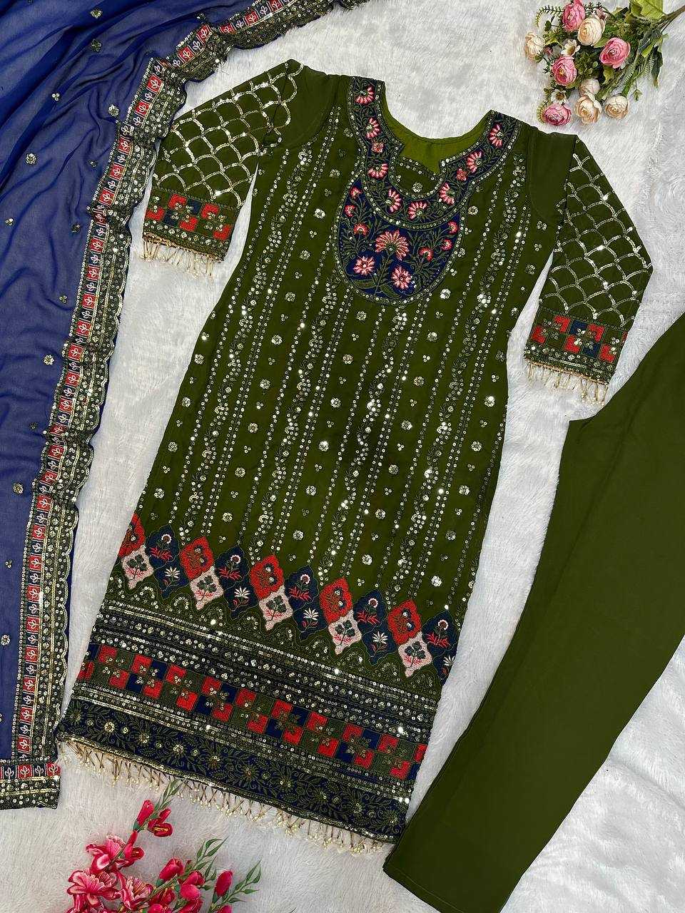 Ynf Faux Georgette KESH523 248 Suits & Dresses Wholesale Ladies Suits Party wear suits Designer Suits Manufacturer