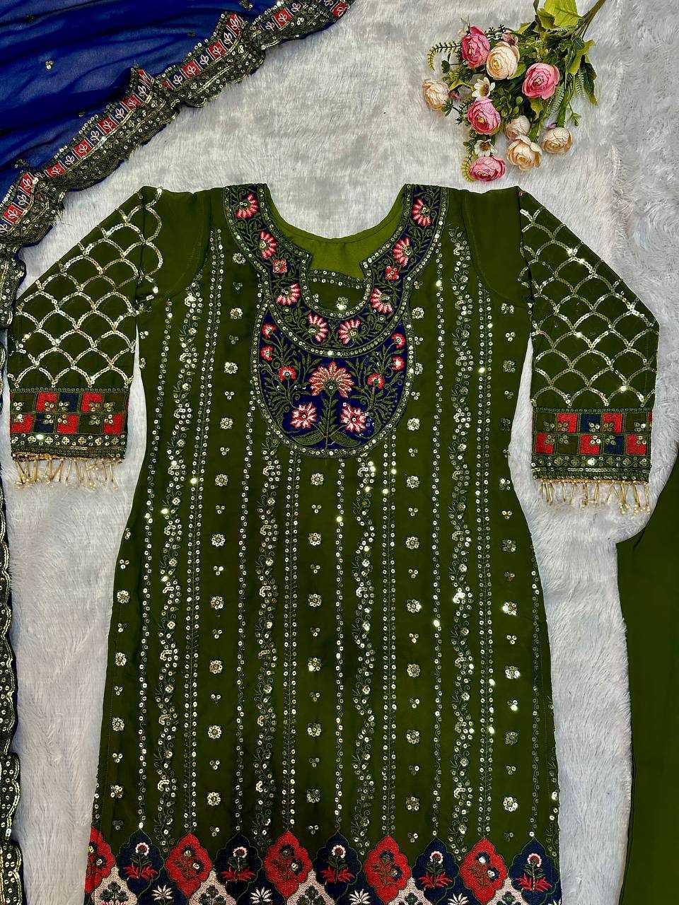 Ynf Faux Georgette KESH523 248 Suits & Dresses Wholesale Ladies Suits Party wear suits Designer Suits Manufacturer