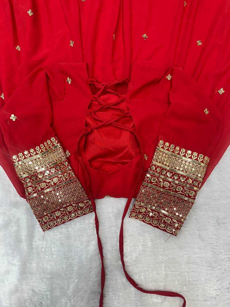 Ynf Faux Georgette KESH523 258 Gowns Wholesale Fancy Gowns Party Wear Gowns Designer Gowns Manufacturer