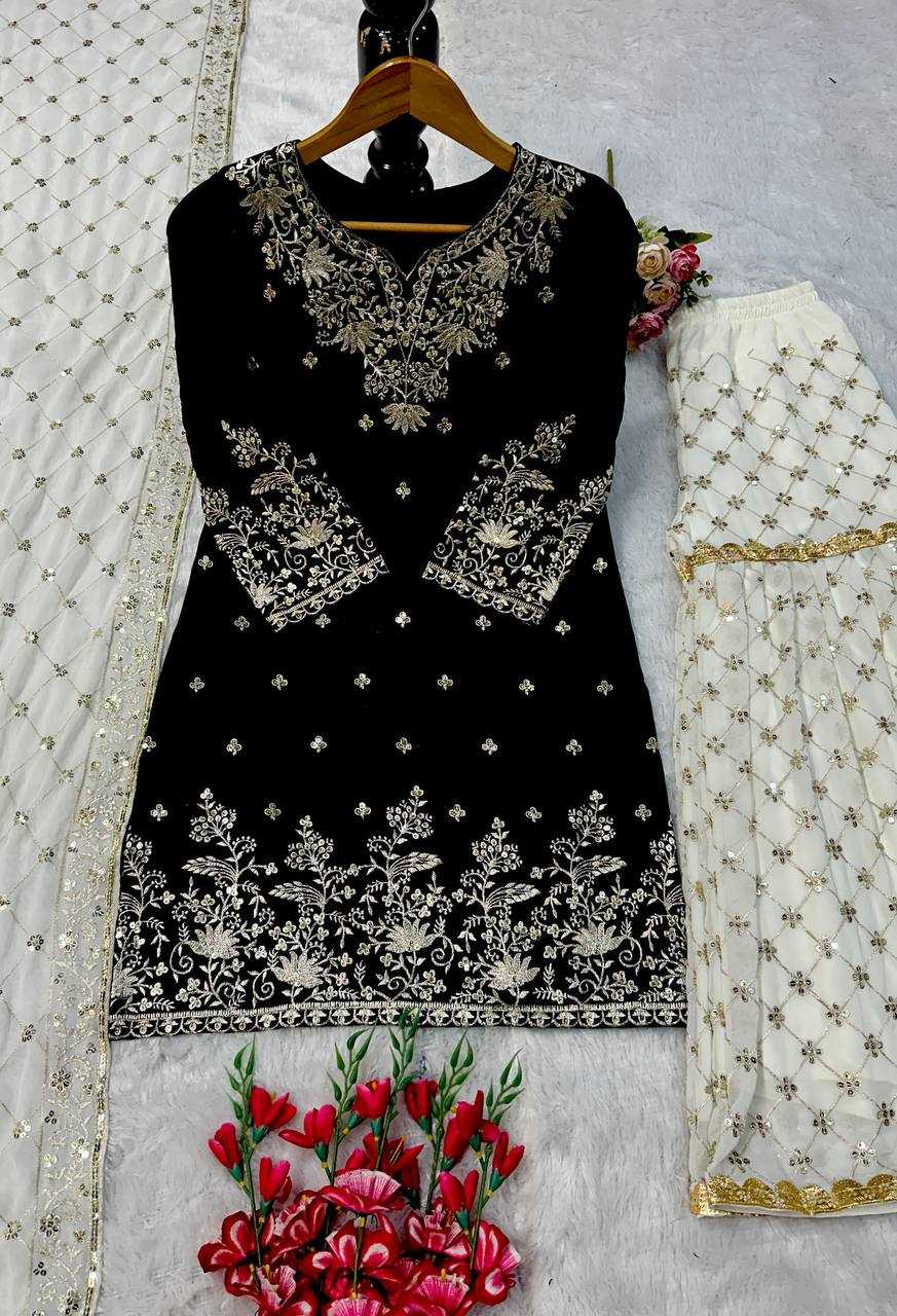 Ynf Faux Georgette KESH523 264 Suits & Dresses Wedding Collections Festive Collections Wholesale Georgette Suit Designer Suits Embroidered Suits Manufacturer