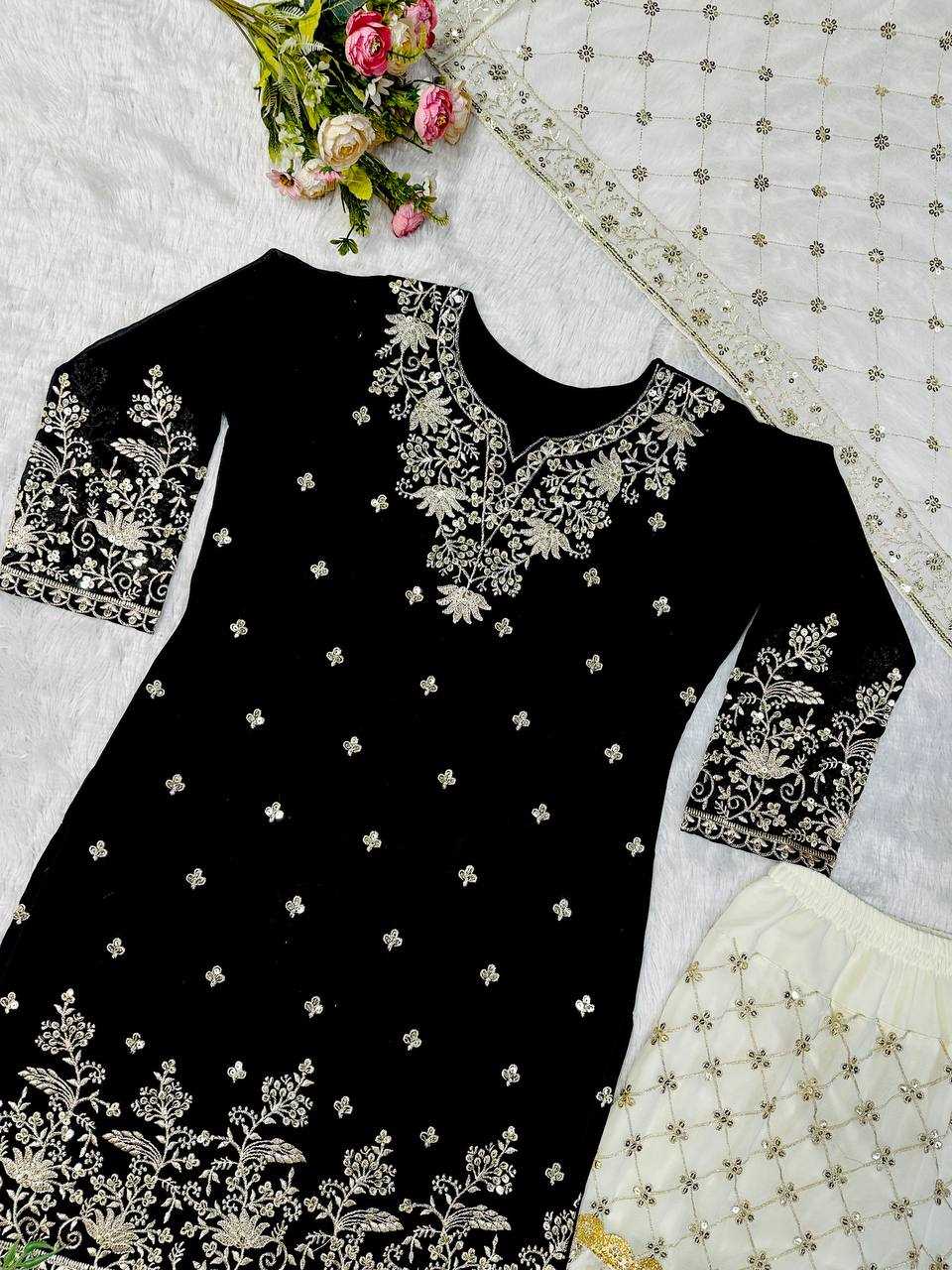 Ynf Faux Georgette KESH523 264 Suits & Dresses Wedding Collections Festive Collections Wholesale Georgette Suit Designer Suits Embroidered Suits Manufacturer