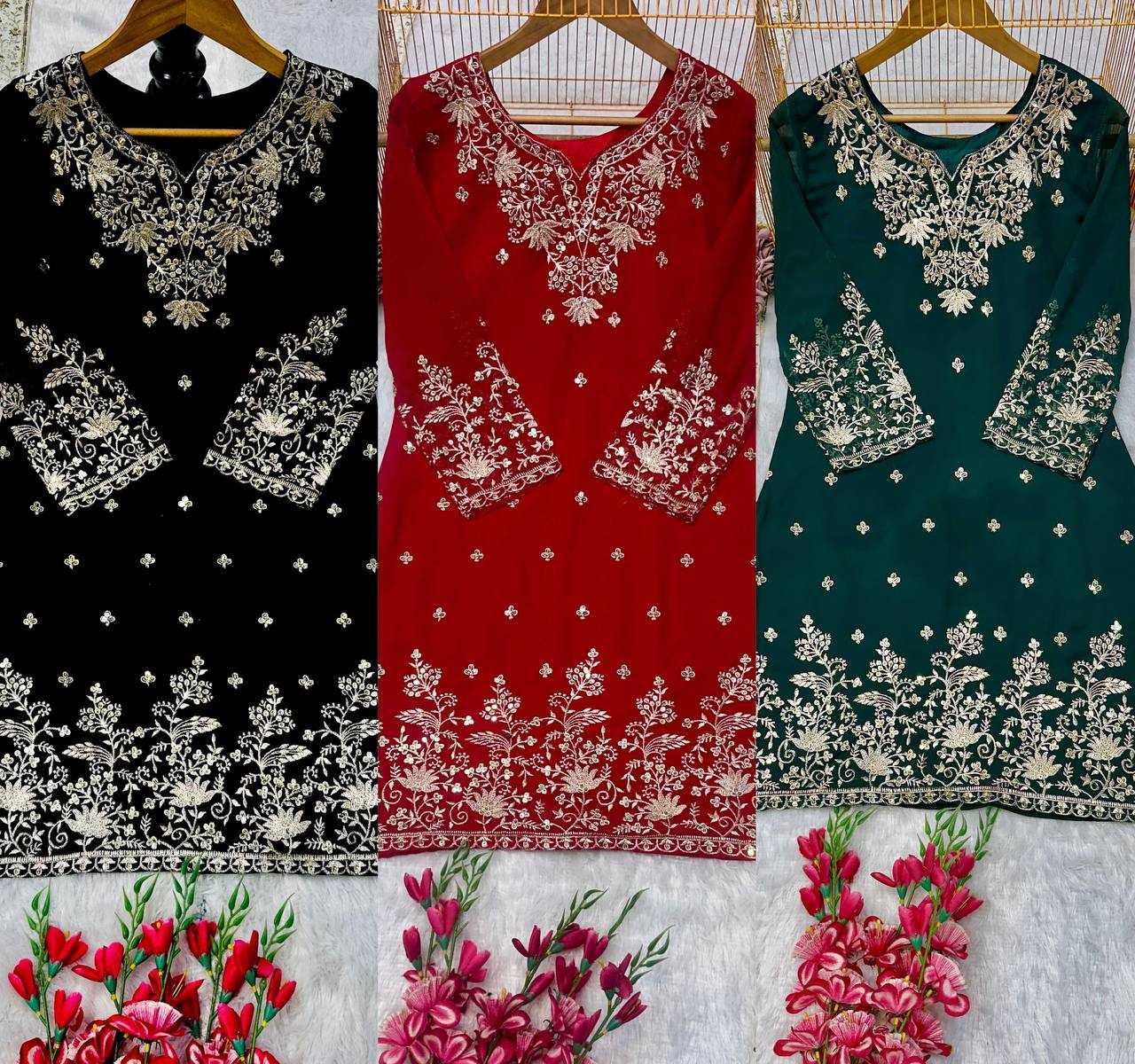 Ynf Faux Georgette KESH523 264 Suits & Dresses Wedding Collections Festive Collections Wholesale Georgette Suit Designer Suits Embroidered Suits Manufacturer