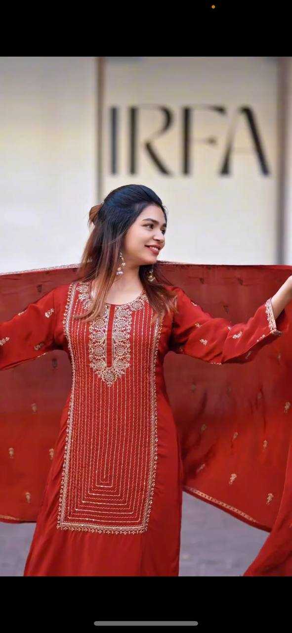 Ynf Faux Georgette KESH523 268 Suits & Dresses Wedding Collections Festive Collections Wholesale Georgette Suit Embroidered Suits Wedding Outfits Manufacturer