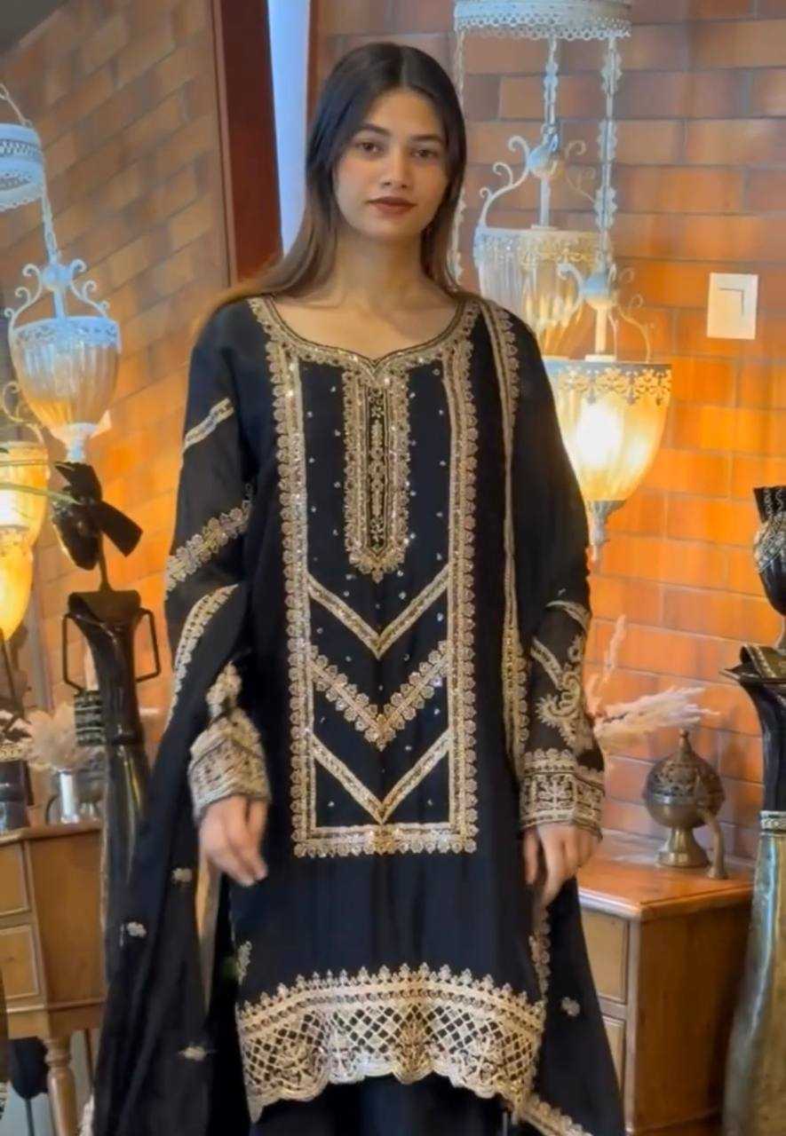 Ynf Faux Georgette KESH523 273 Suits & Dresses Wedding Collections Festive Collections Wholesale Georgette Suit Designer Suits Embroidered Suits Manufacturer