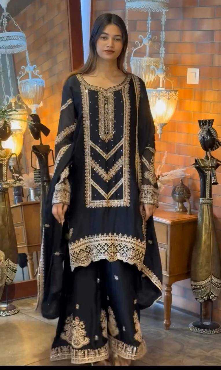 Ynf Faux Georgette KESH523 273 Suits & Dresses Wedding Collections Festive Collections Wholesale Georgette Suit Designer Suits Embroidered Suits Manufacturer