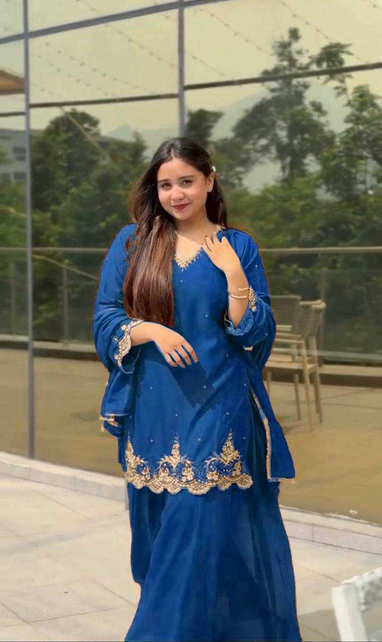 Ynf Faux Georgette KESH523 274 Suits & Dresses Wedding Collections Festive Collections Wholesale Embroidery Suits Georgette Suit Wedding Outfits Manufacturer