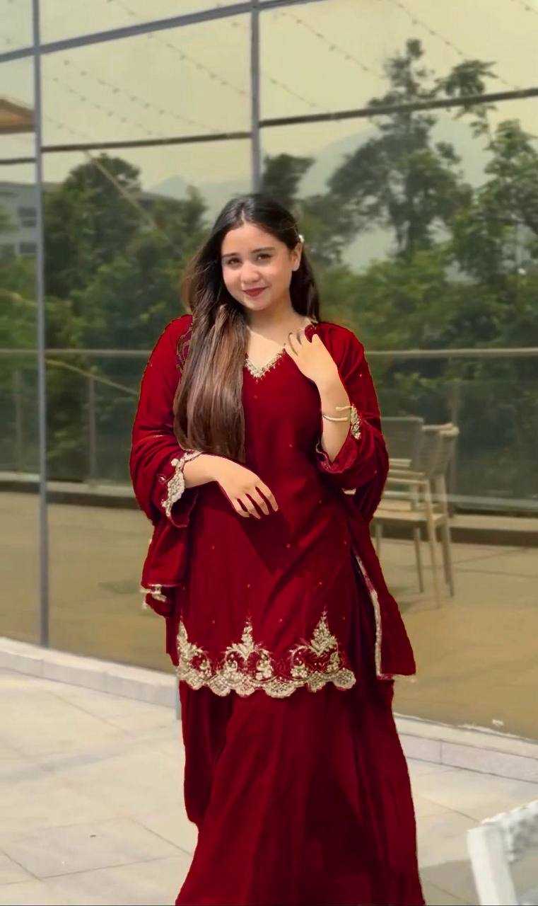 Ynf Faux Georgette KESH523 274 Suits & Dresses Wedding Collections Festive Collections Wholesale Embroidery Suits Georgette Suit Wedding Outfits Manufacturer