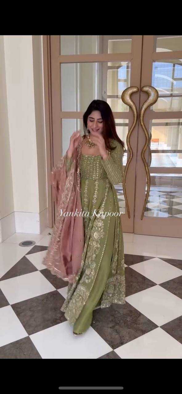 Ynf Faux Georgette KESH523 289 Suits & Dresses Western Wears Wedding Collections Wholesale Georgette Suit Embroidered Suits Wedding Outfits Manufacturer