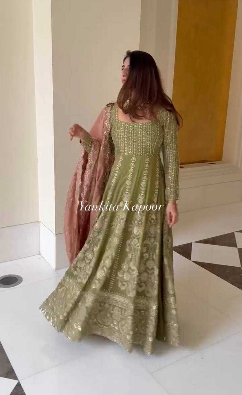 Ynf Faux Georgette KESH523 289 Suits & Dresses Western Wears Wedding Collections Wholesale Georgette Suit Embroidered Suits Wedding Outfits Manufacturer