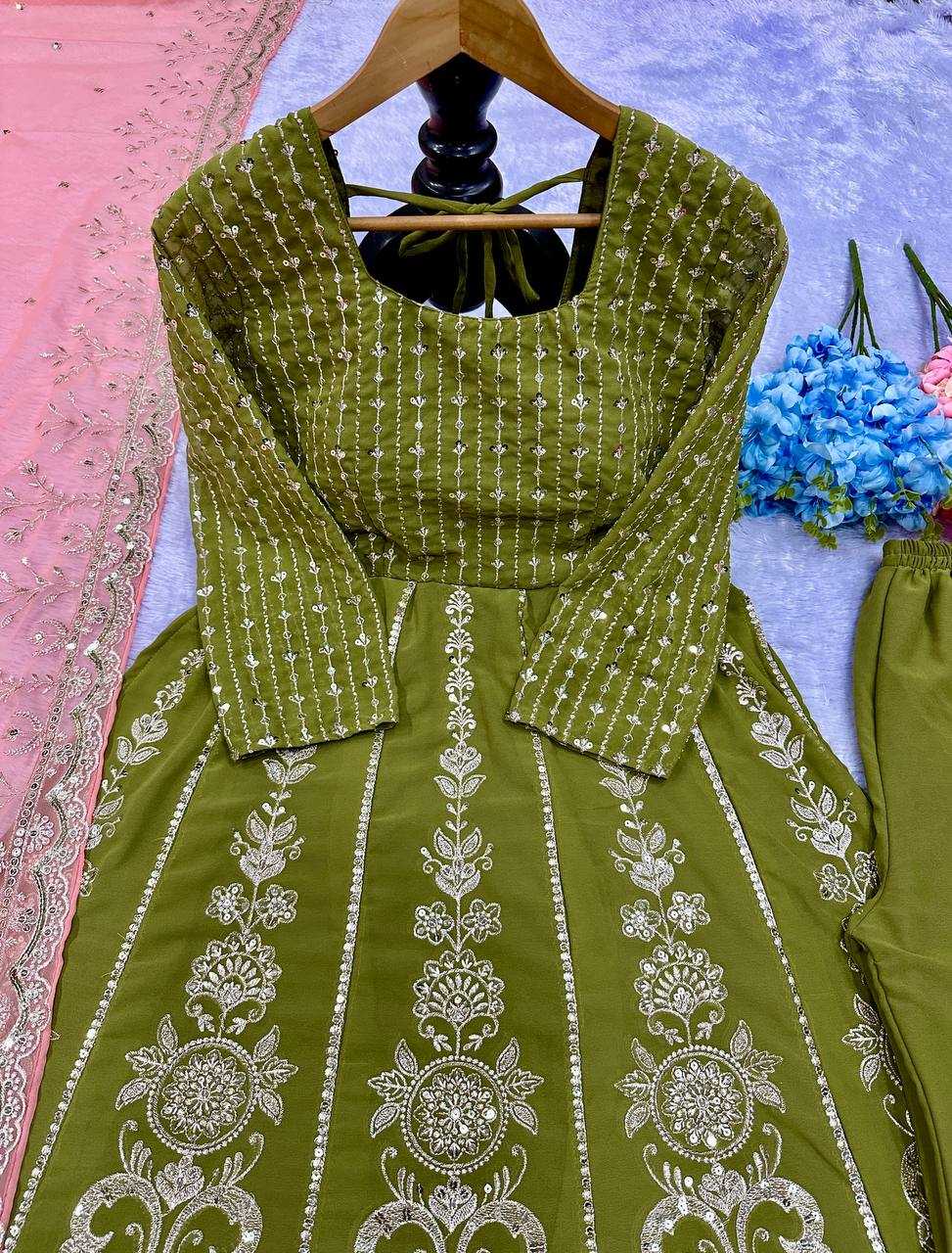 Ynf Faux Georgette KESH523 289 Suits & Dresses Western Wears Wedding Collections Wholesale Georgette Suit Embroidered Suits Wedding Outfits Manufacturer