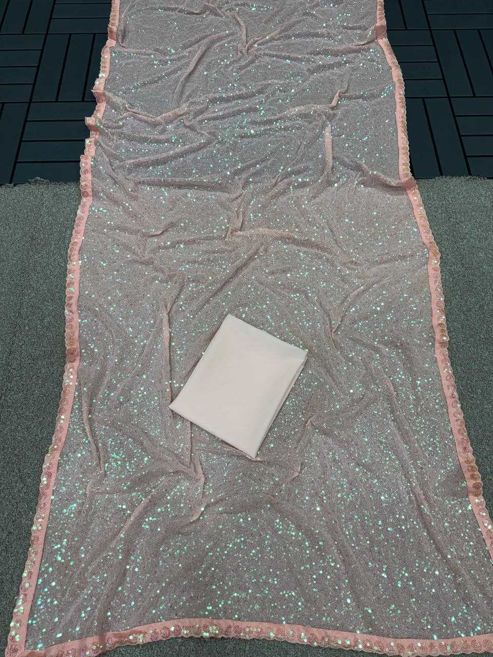 Ynf Faux Georgette KESH524 3449 Sarees Bollywood Collections Wholesale Georgette Sarees Embroidered Sarees Alia Bhatt Sarees Manufacturer