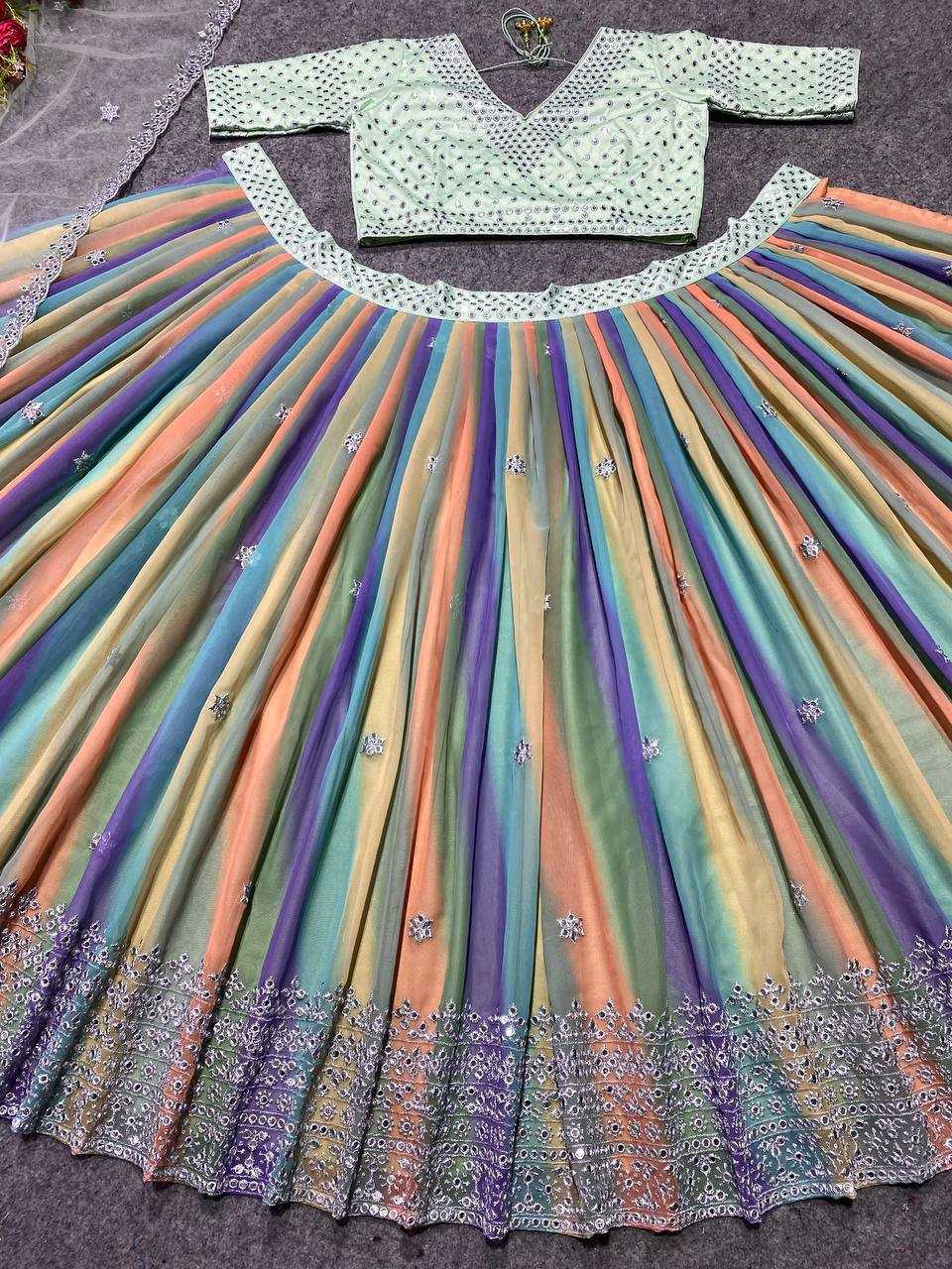 Ynf Faux Georgette KESH526 169 Lehengas Wedding Collections Festive Collections Wholesale Printed Lehenga Georgette Lehenga Lehenga With Blouse Manufacturer
