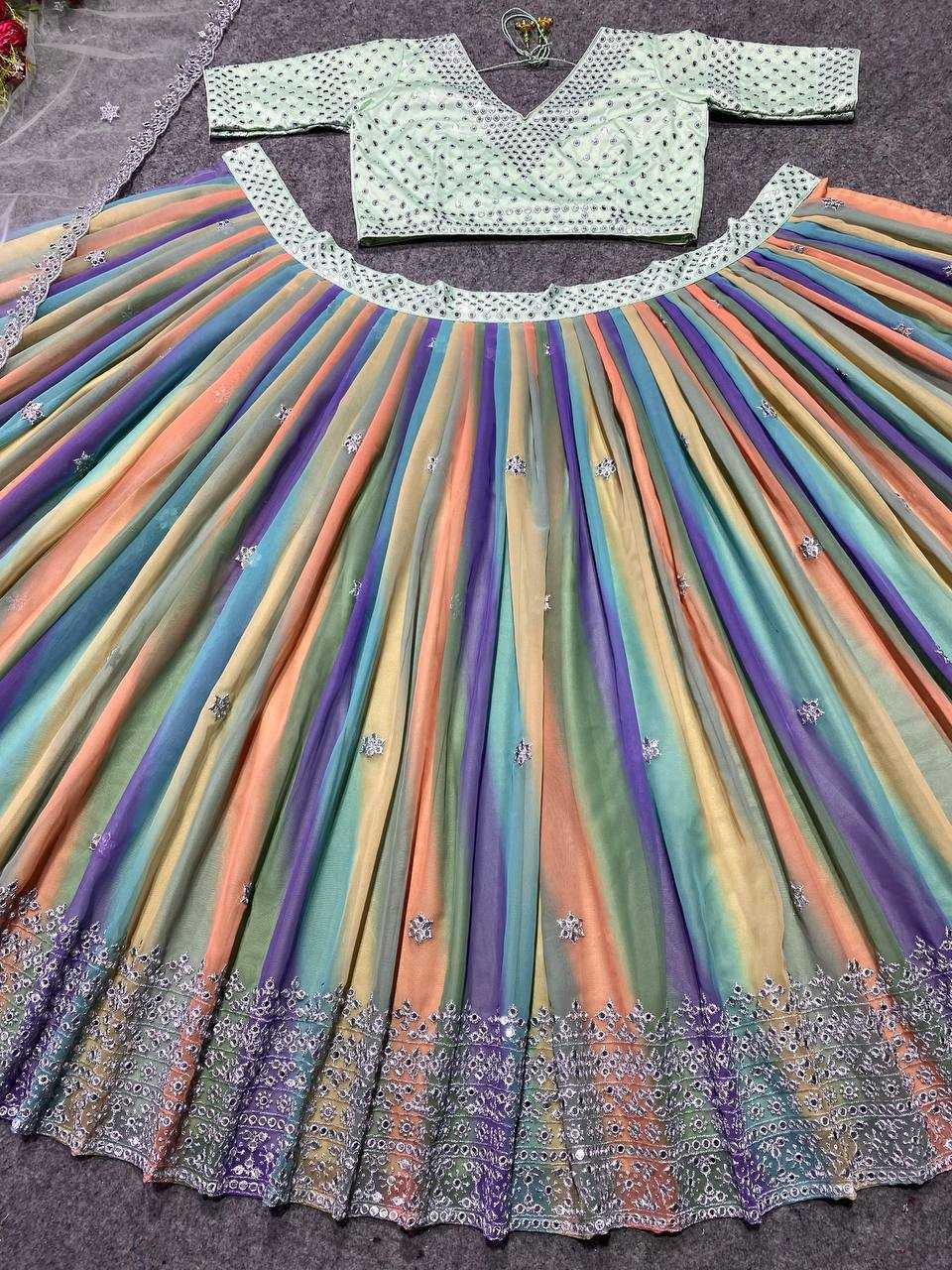 Ynf Faux Georgette KESH526 169 Lehengas Wedding Collections Festive Collections Wholesale Printed Lehenga Georgette Lehenga Lehenga With Blouse Manufacturer