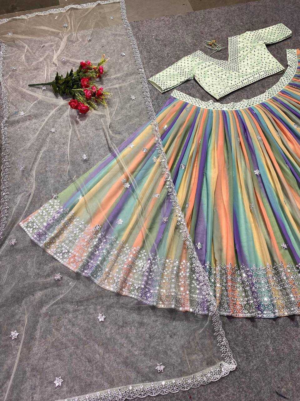 Ynf Faux Georgette KESH526 169 Lehengas Wedding Collections Festive Collections Wholesale Printed Lehenga Georgette Lehenga Lehenga With Blouse Manufacturer