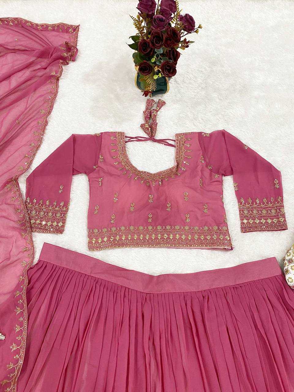 Ynf Faux Georgette KESH526 91 Lehengas Wholesale Designer Lehenga Fancy Lehenga Embroidered Lehenga Manufacturer