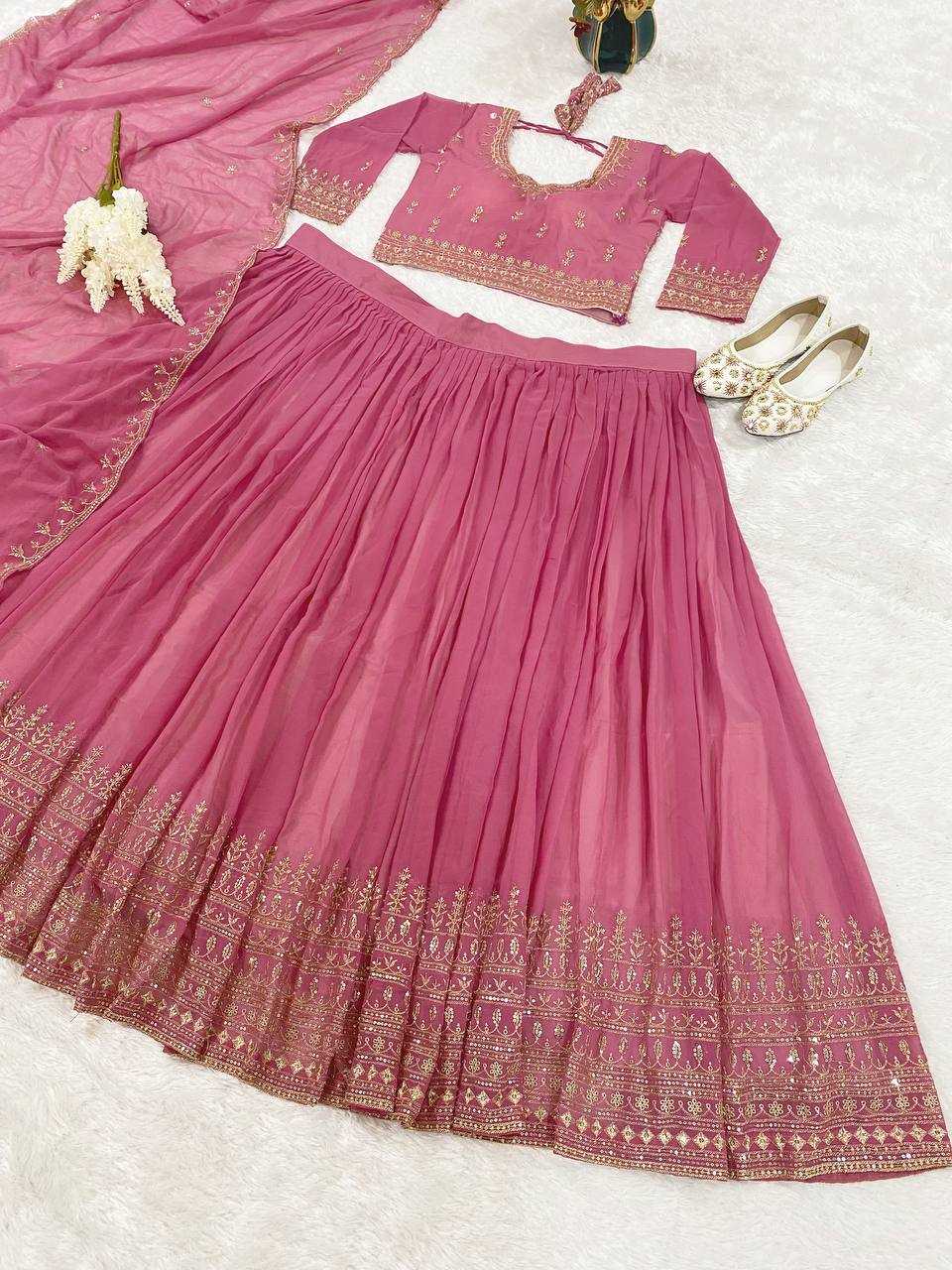 Ynf Faux Georgette KESH526 91 Lehengas Wholesale Designer Lehenga Fancy Lehenga Embroidered Lehenga Manufacturer