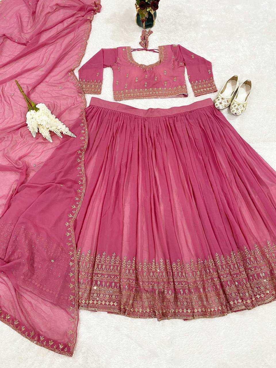 Ynf Faux Georgette KESH526 91 Lehengas Wholesale Designer Lehenga Fancy Lehenga Embroidered Lehenga Manufacturer