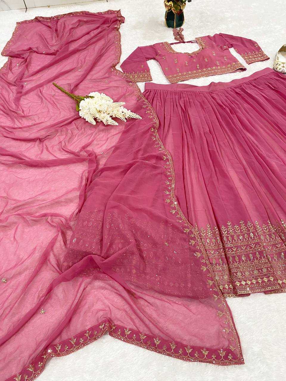Ynf Faux Georgette KESH526 91 Lehengas Wholesale Designer Lehenga Fancy Lehenga Embroidered Lehenga Manufacturer