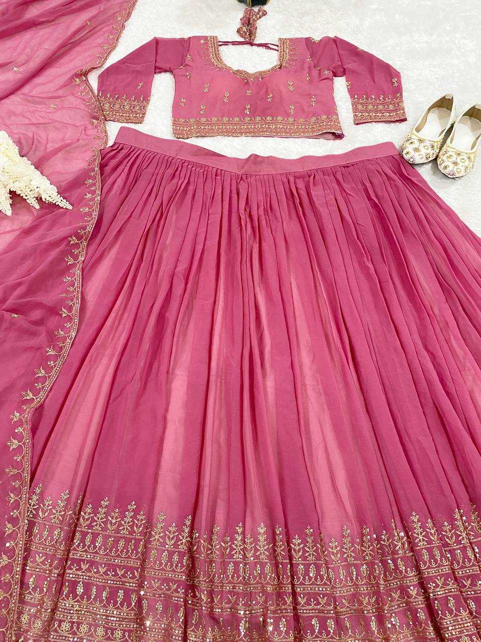Ynf Faux Georgette KESH526 91 Lehengas Wholesale Designer Lehenga Fancy Lehenga Embroidered Lehenga Manufacturer