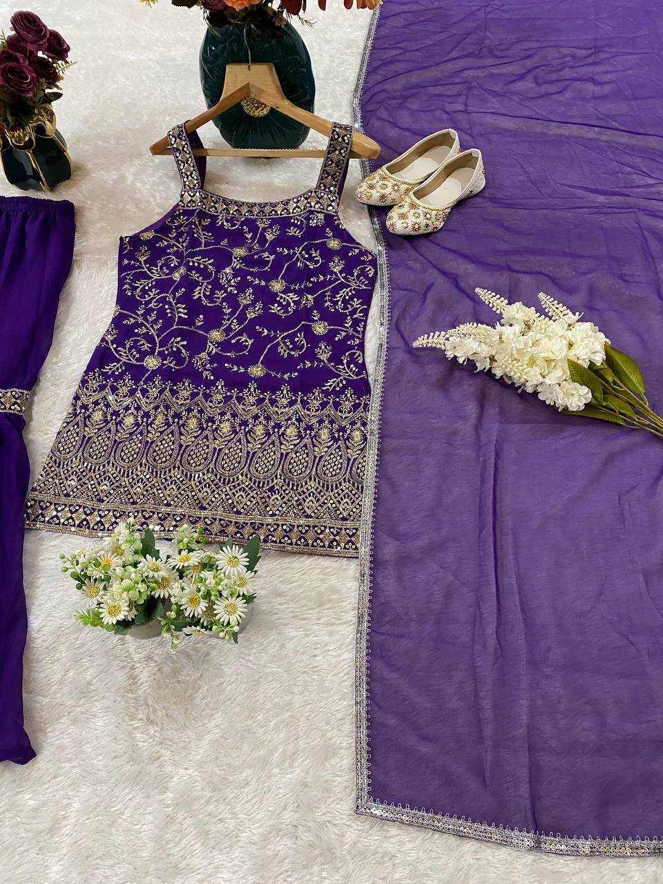 Ynf Faux Georgette KESH526 93 Suits & Dresses Wedding Collections Festive Collections Wholesale Sharara Salwar Suits Georgette Suit Embroidered Suits Manufacturer