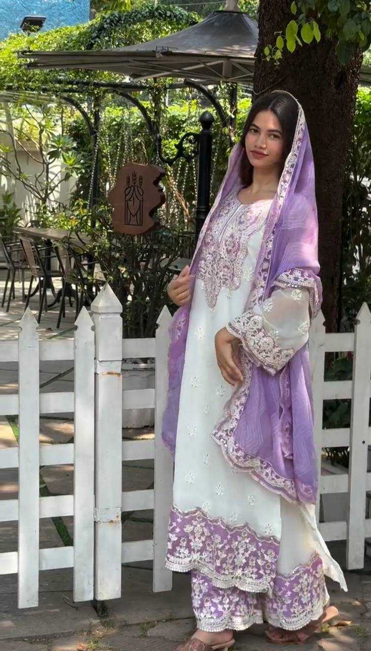 Ynf Faux Georgette KESH526 97 Suits & Dresses Wedding Collections Festive Collections Wholesale Georgette Suit Embroidered Suits Wedding Outfits Manufacturer