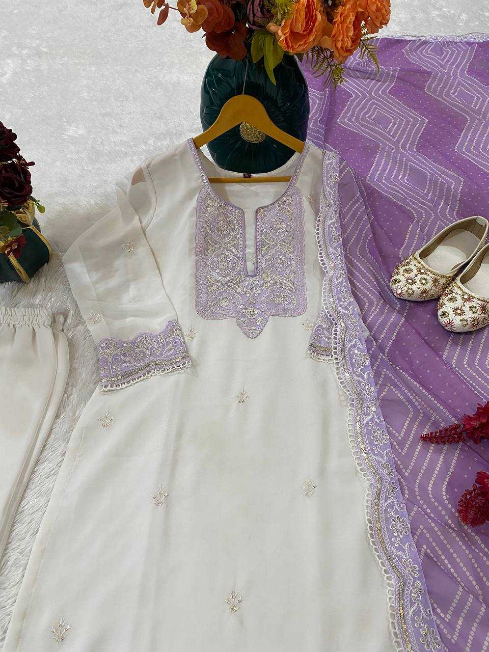Ynf Faux Georgette KESH526 97 Suits & Dresses Wedding Collections Festive Collections Wholesale Georgette Suit Embroidered Suits Wedding Outfits Manufacturer