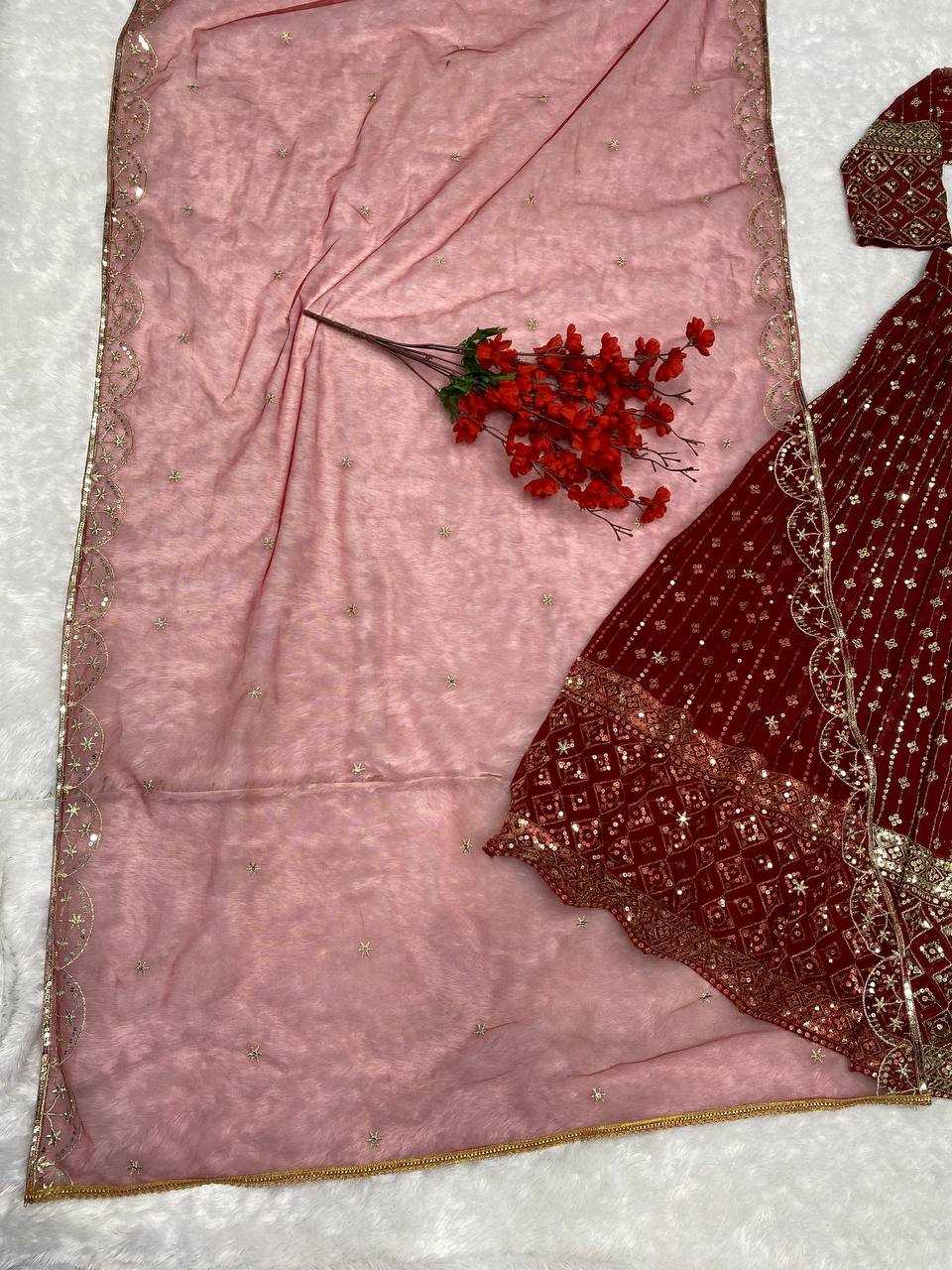 Ynf Faux Georgette KESH526 G88 Lehengas Wholesale Designer Lehenga Fancy Lehenga Embroidered Lehenga Manufacturer