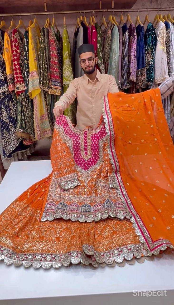 Ynf Faux Georgette KESH528 403 Suits & Dresses Wholesale Sharara Salwar Suits Embroidery Suits Manufacturer